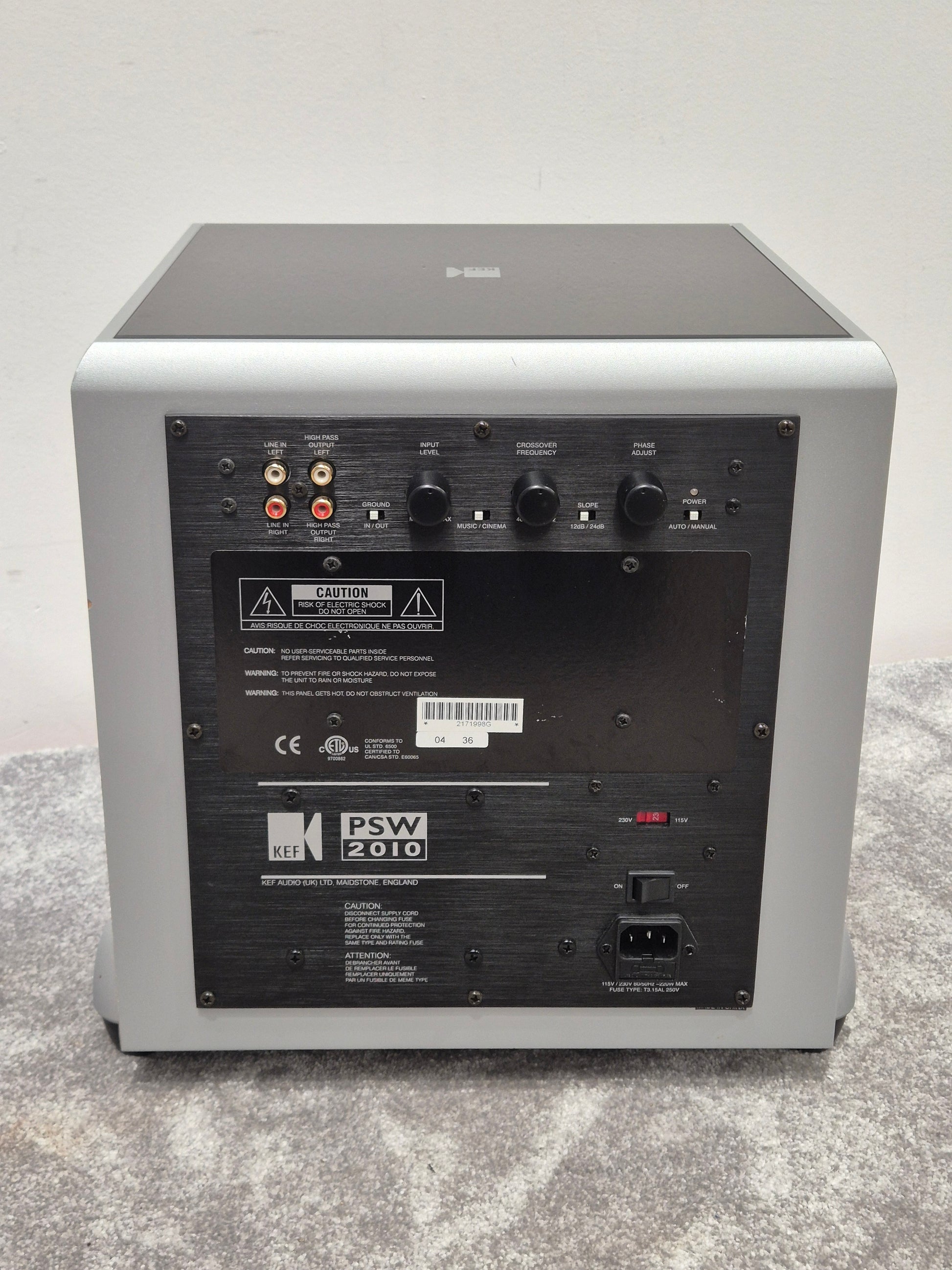 KEF PSW2010 10-inch Powered Subwoofer Excellent – Audio Trader