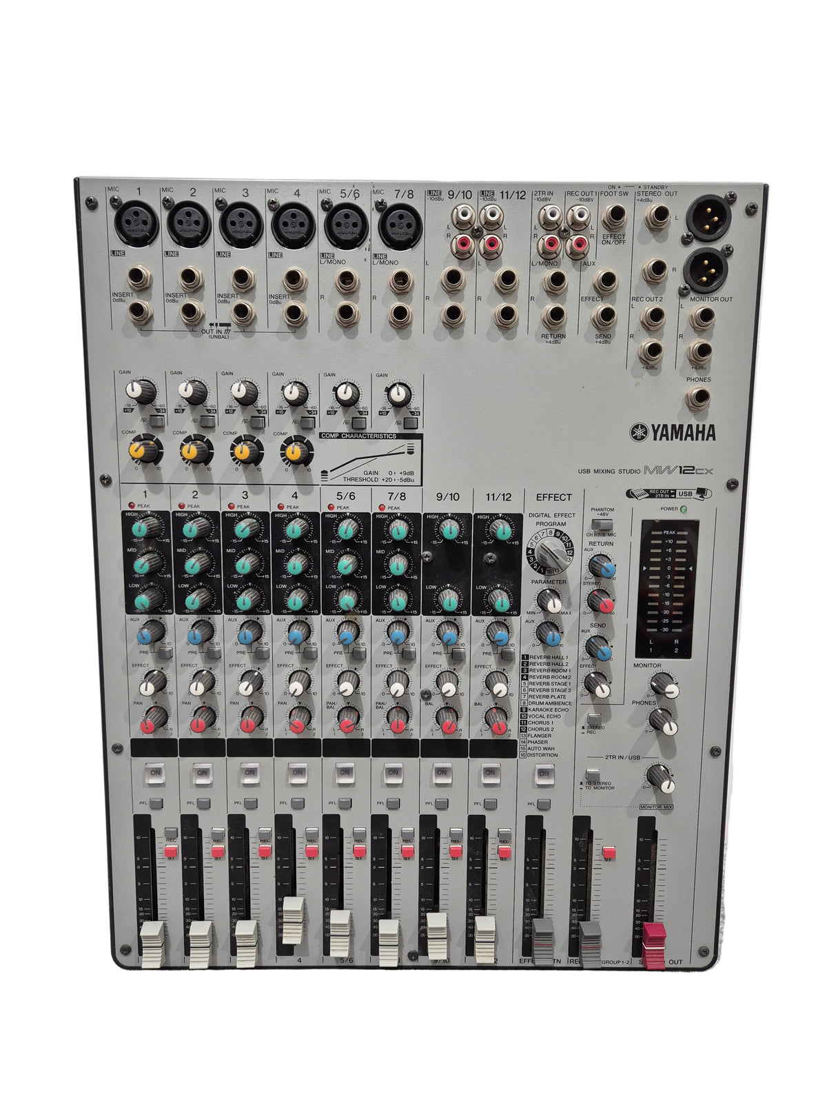 Yamaha MW12CX - 12-Channel USB Mixer - Versatile Audio Solution - Excellent w/ Power Supply