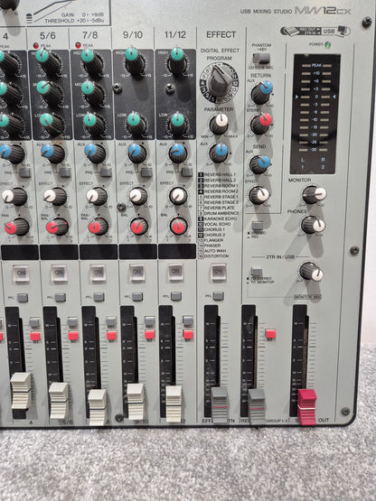 Yamaha MW12CX - 12-Channel USB Mixer - Versatile Audio Solution - Excellent w/ Power Supply