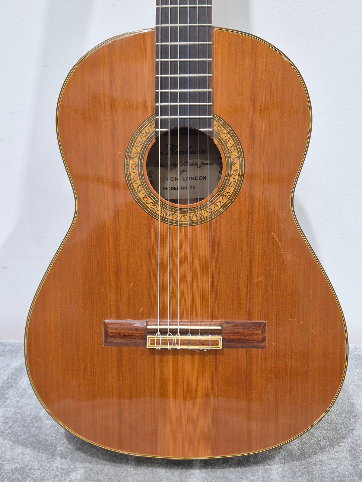Kimbara Model 29 - Classical Guitar - Vintage Design - Good w/ Soft Case