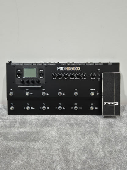 Line 6 POD HD500X - Multi-Effects/Amp Modeling Pedal - Excellent w/ Manual