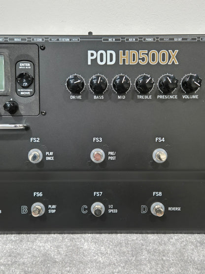 Line 6 POD HD500X - Multi-Effects/Amp Modeling Pedal - Excellent w/ Manual