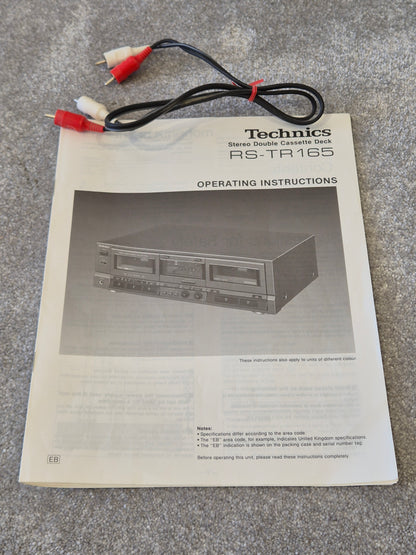 Technics RS-TR165 - Stereo Double Cassette Deck