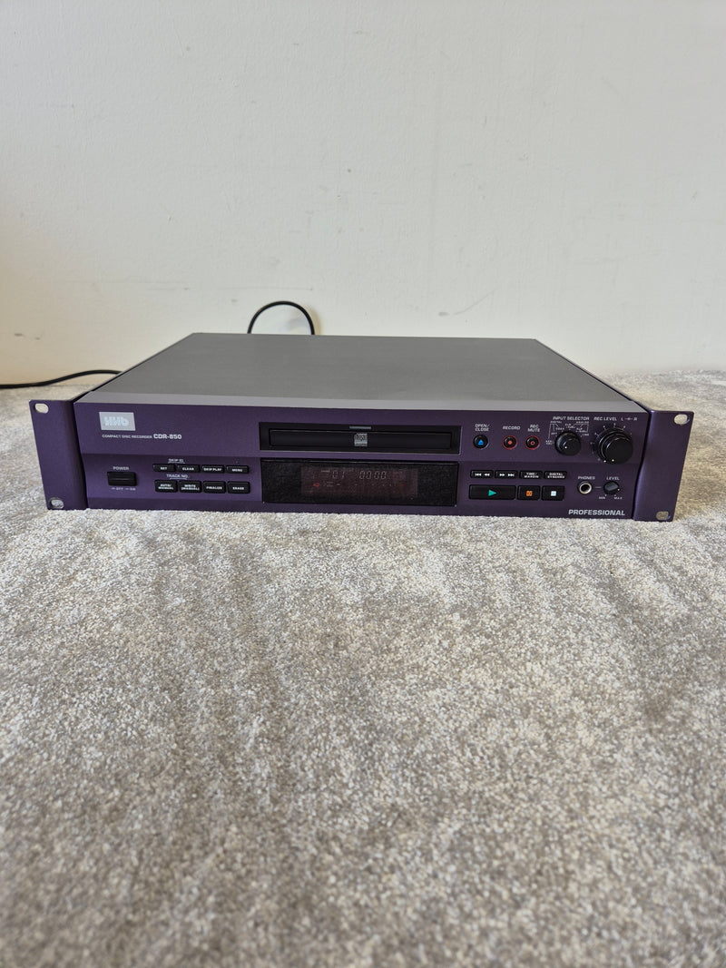 HHB CDR-850 - Professional Compact Disc Recorder and Player (Spares or Repairs) - Image 1
