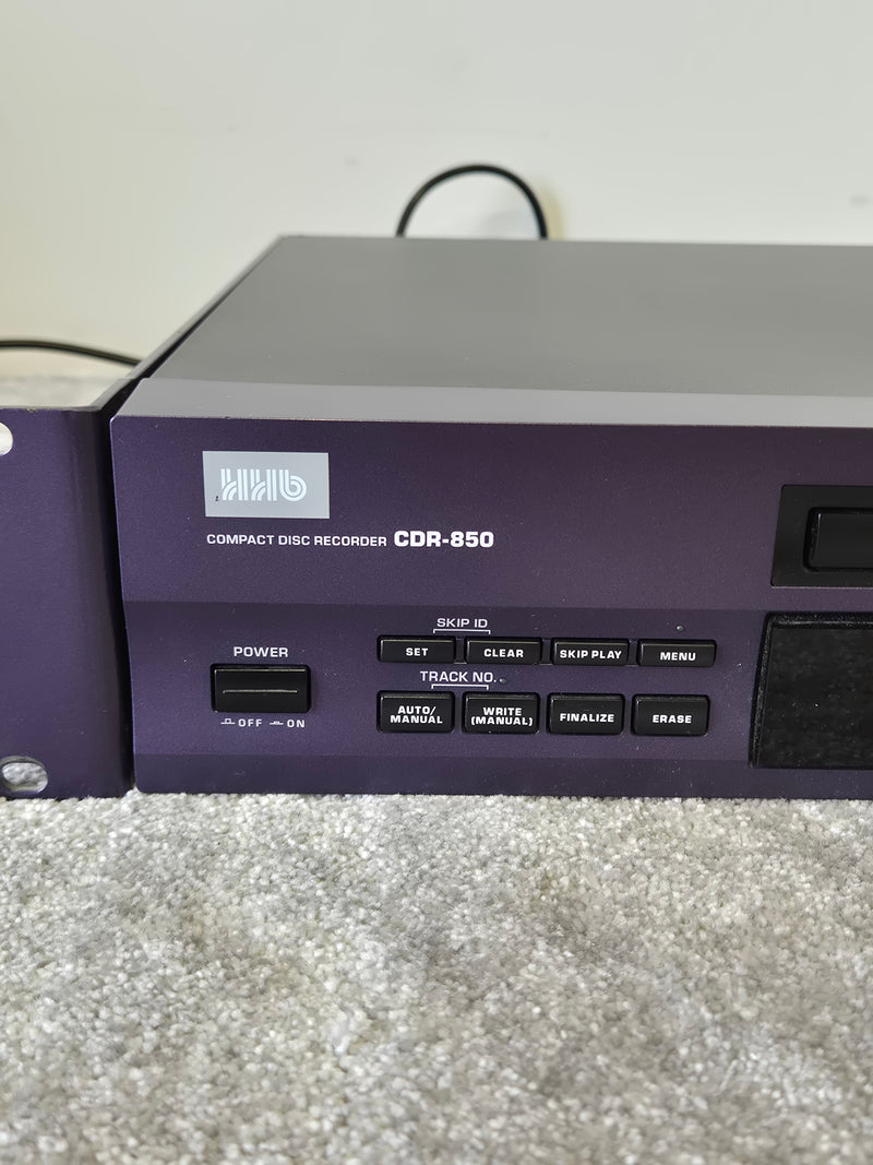 HHB CDR-850 - Professional Compact Disc Recorder and Player (Spares or Repairs) - Image 2