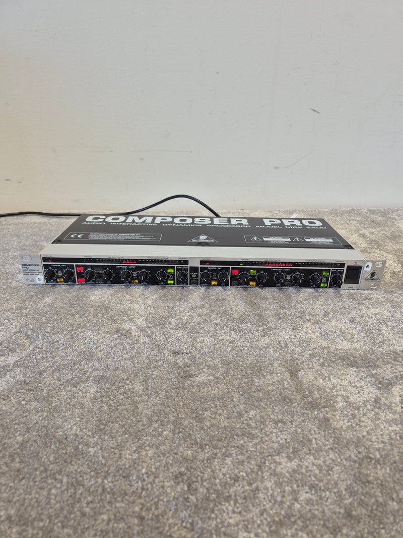 1u Rackmount Compressor Behringer MDX2200 Composer Pro - 1U Rackmounting Compressor – Audio Trader