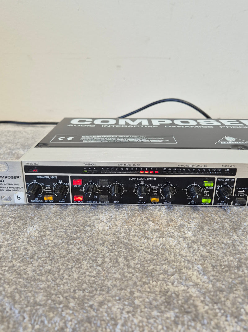 1u Rackmount Compressor Behringer MDX2200 Composer Pro - 1U Rackmounting Compressor – Audio Trader