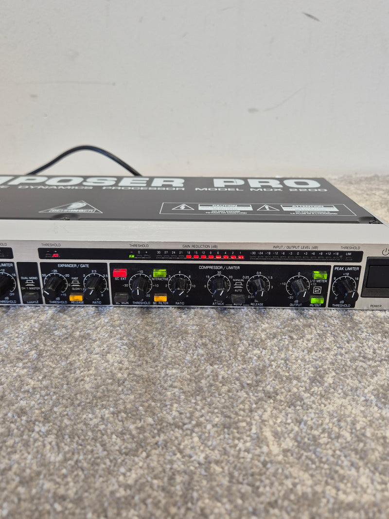 1u Rackmount Compressor Behringer MDX2200 Composer Pro - 1U Rackmounting Compressor – Audio Trader