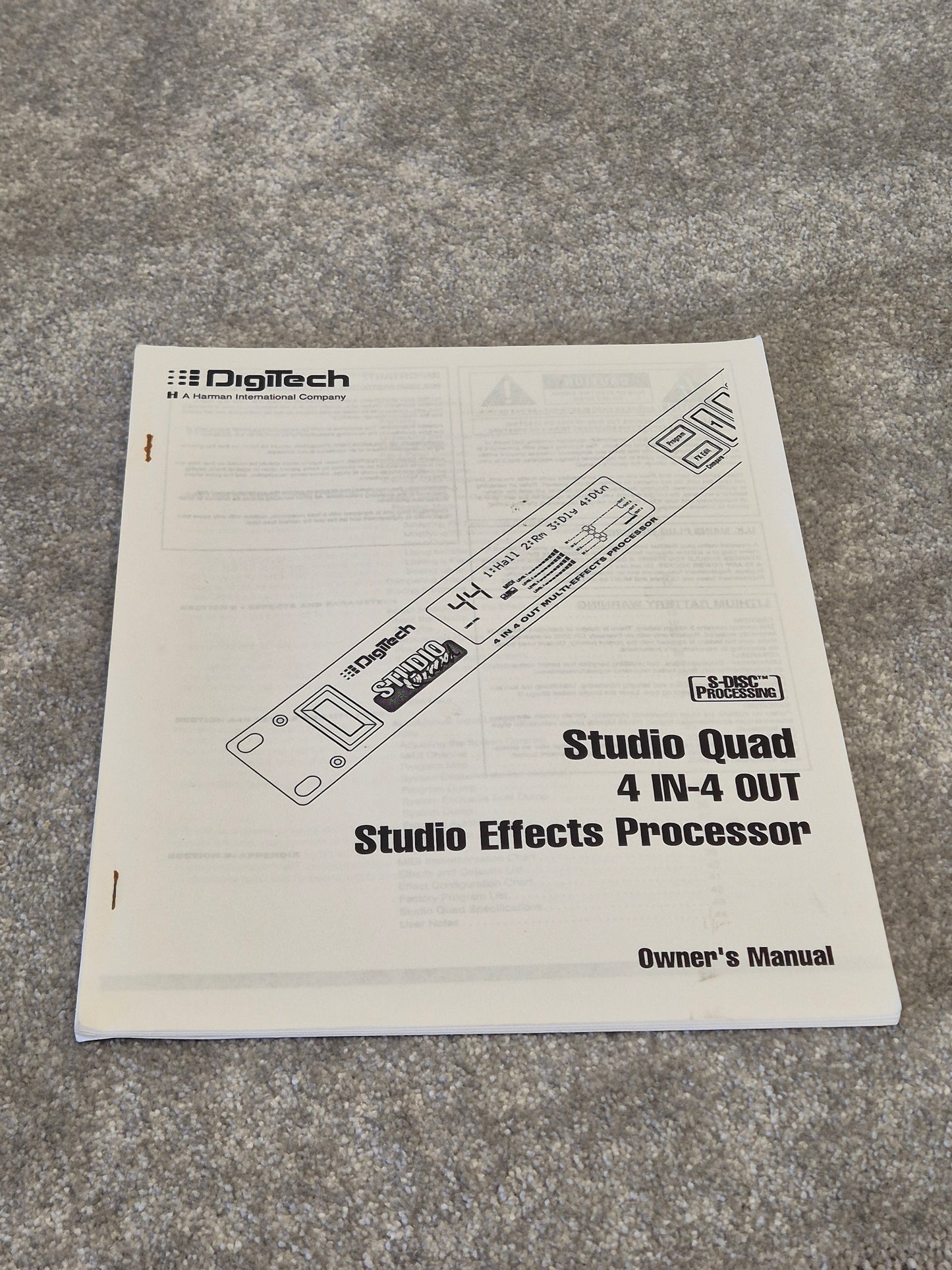 DigiTech Studio Quad - Multi-Effects Processor