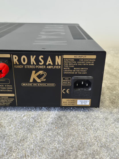 Roksan K2 - Stereo Power Amplifier