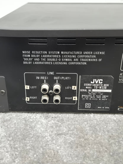 JVC TD-W33 - Double Cassette Deck - Very Good