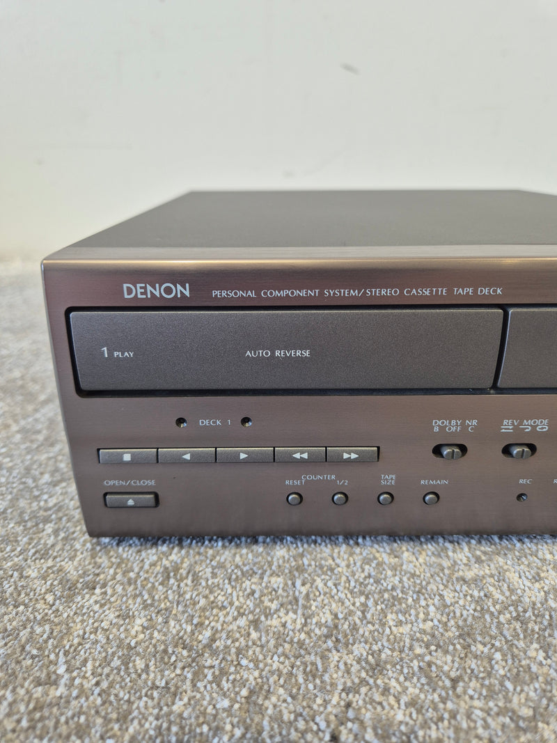 Denon UDR-65 – Double Cassette Deck – Very Good (Untested, Requires Special Power Connector) - Image 2