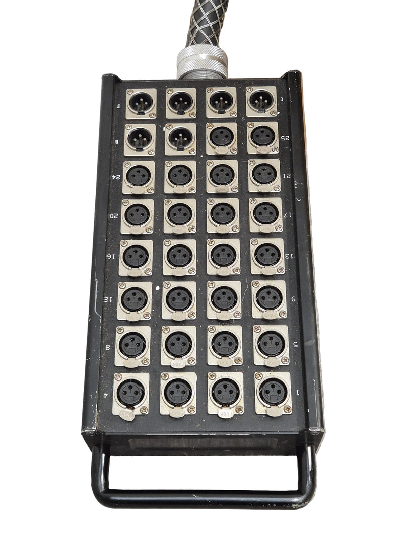 STB-2606 – 26 In / 6 Out 50m Multi-Way Stage Box – Heavy-Duty Live Sound Snake – Good - Image 1