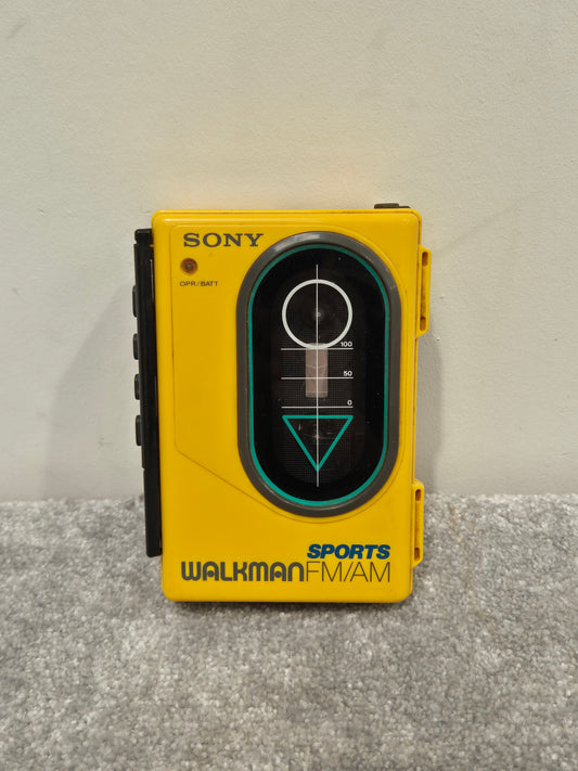 Sony WM-F35 - Vintage Portable Cassette Player - Very Good