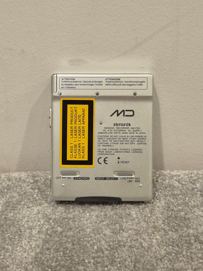 Aiwa AM-F65 - Portable MiniDisc Recorder (Read Description)