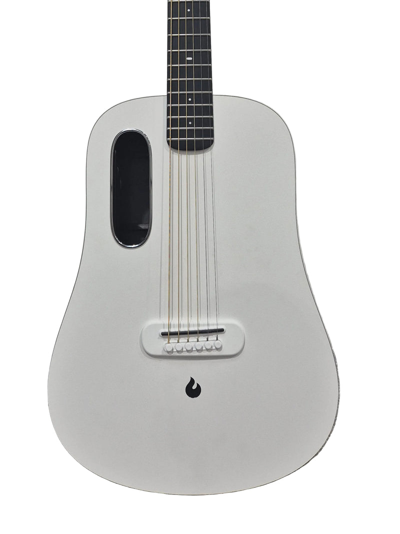 Lava ME Play – White Smart Carbon Fiber Guitar – Excellent w/ Soft Gig Bag, New Strings & USB-C Cable - Image 1