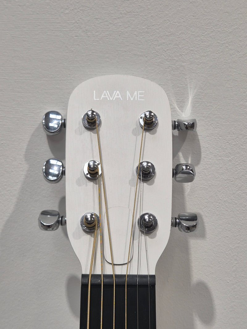 Lava ME Play – White Smart Carbon Fiber Guitar – Excellent w/ Soft Gig Bag, New Strings & USB-C Cable - Image 4