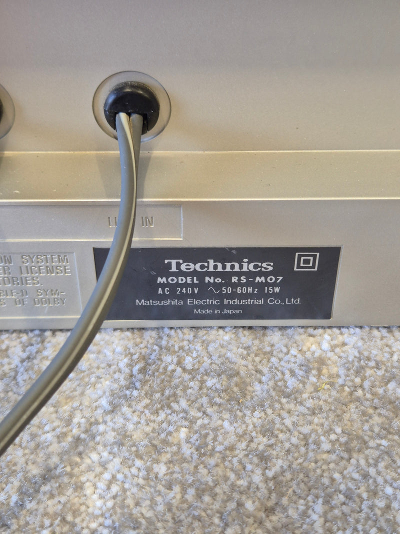 Technics RS-M07 - Stereo Cassette Deck - Very Good - Image 8