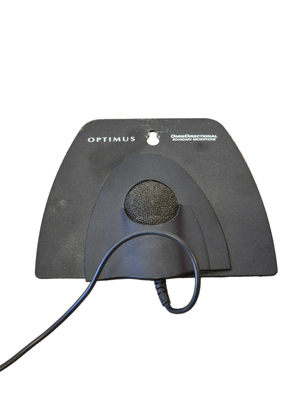 Optimus 33-3020 Omnidirectional Boundary Microphone - Professional Audio Recording - Good w/ Original Box & Power Supply