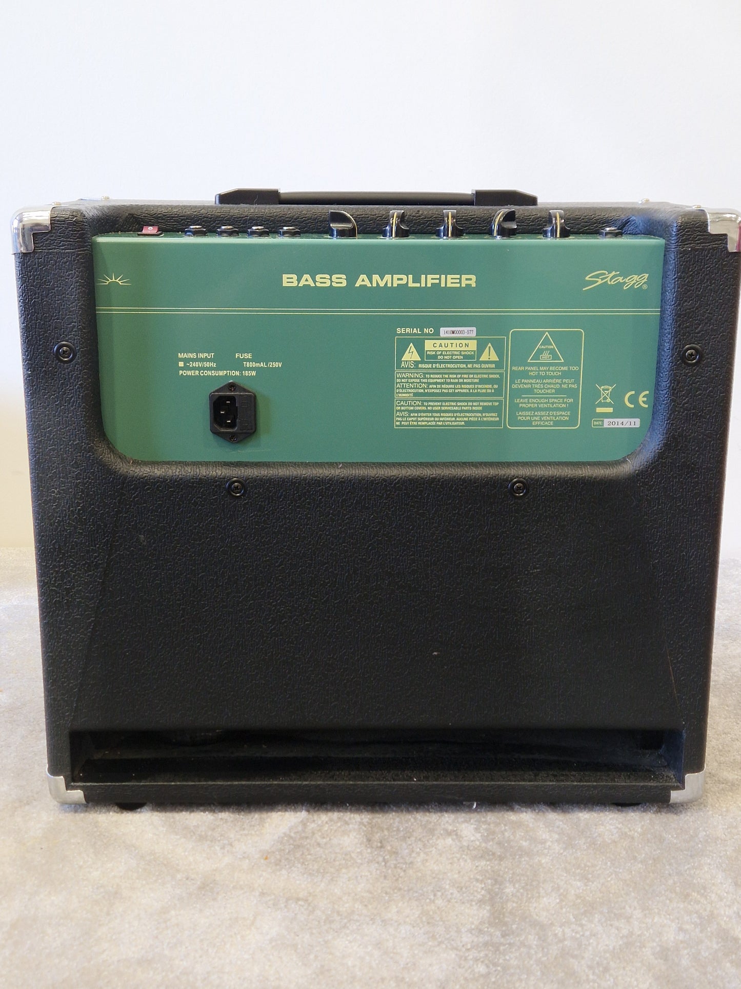 Stagg 60BA Bass Amplifier – Excellent Condition | 60W RMS, 12" Speaker, 3-Band EQ, Compression, Effects Loop, Headphone Out