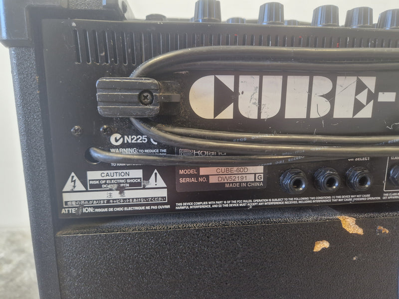 Roland Cube 60 Guitar Amp – 60W Combo, COSM Modeling, Built-In Effects, Dual Channels, 12