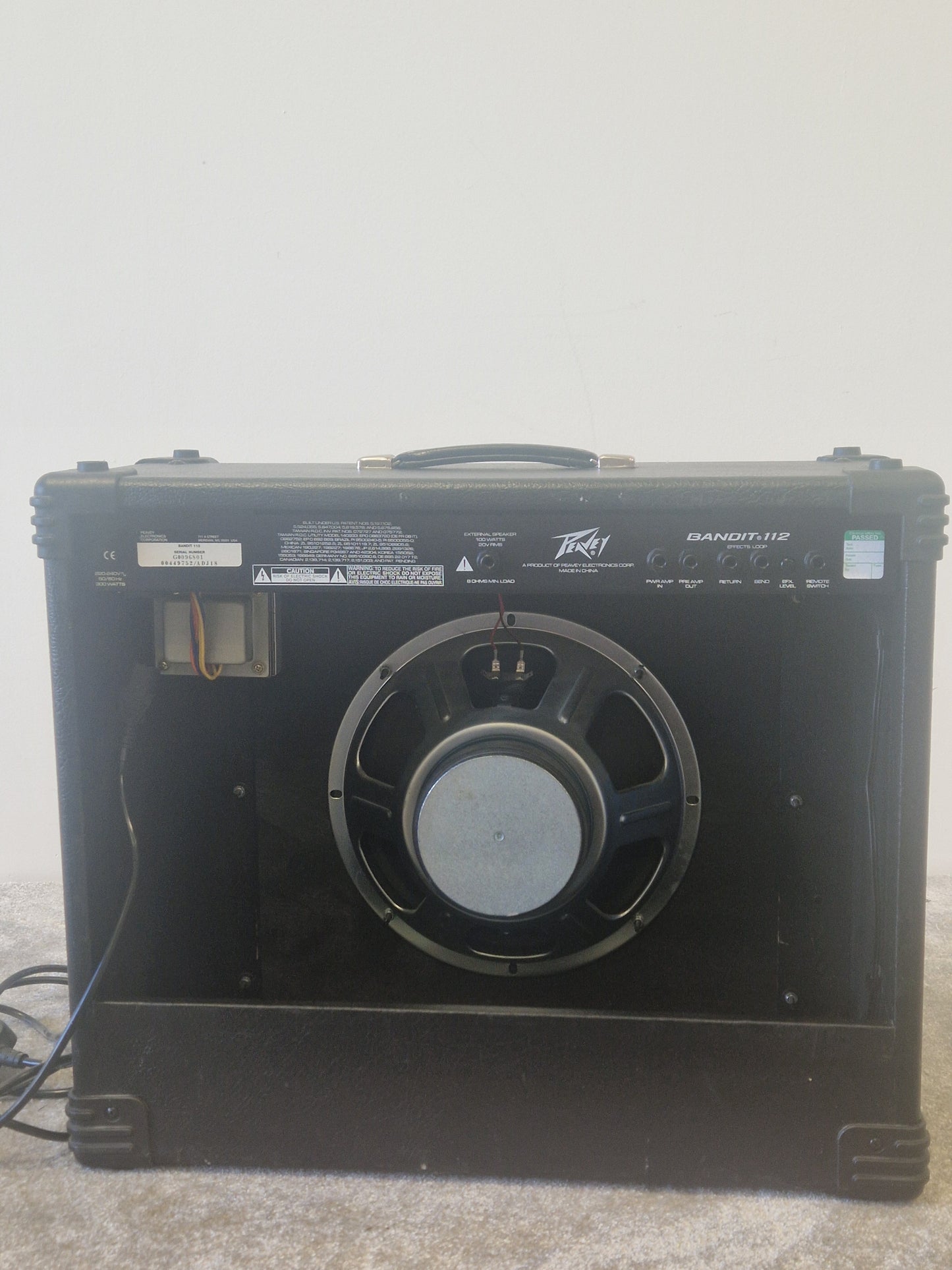 Peavey Bandit 112 Guitar Combo Amp – 80W TransTube Power, Dual Channels, 3-Band EQ, Effects Loop - Very Good
