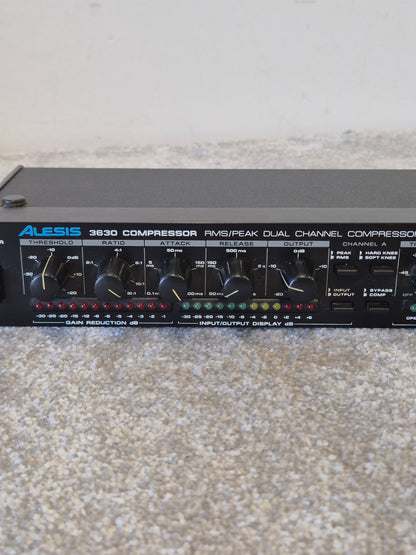 Alesis 3630 Compressor - Dual-Channel Compressor/Limiter w/ Original Box