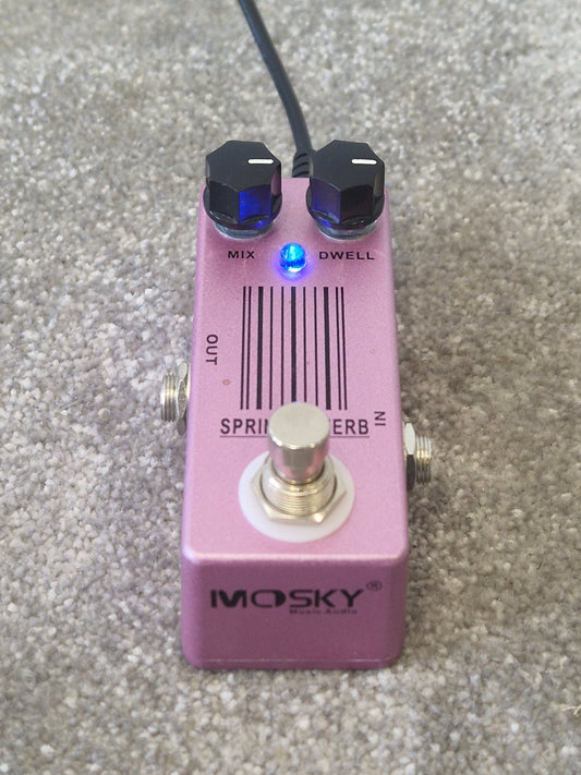 Mosky Spring Reverb Effects Pedal – Compact Vintage-Style Ambience - Excellent