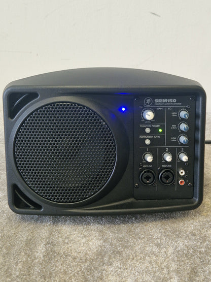 Mackie SRM150 Compact PA System  w/ Soft Case - 150W, 3-Channel Mixer - Mint
