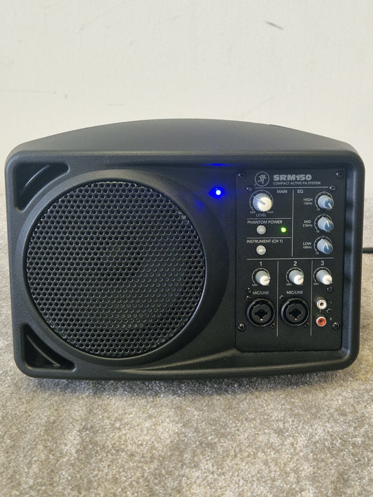 Mackie SRM150 Compact PA System  w/ Soft Case - 150W, 3-Channel Mixer - Mint