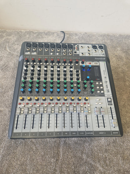 Soundcraft Signature MT12 Analog Mixer w/ Gator Gig Bag – 12 Channels, Built-In FX - Mint