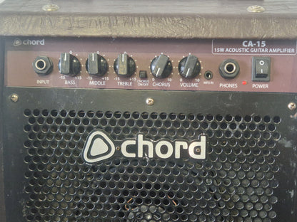 Chord CA-15 Guitar Amp – Good Condition – 15W Practice Combo with Clean & Overdrive Channels