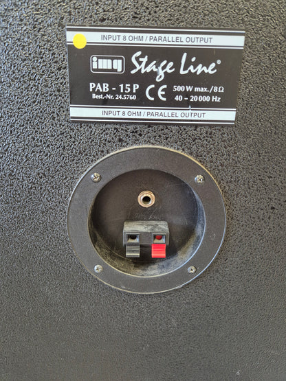 IMG Stage Line PAB-15P 15" Passive PA Speaker – Good Condition - READ DESCRIPTION