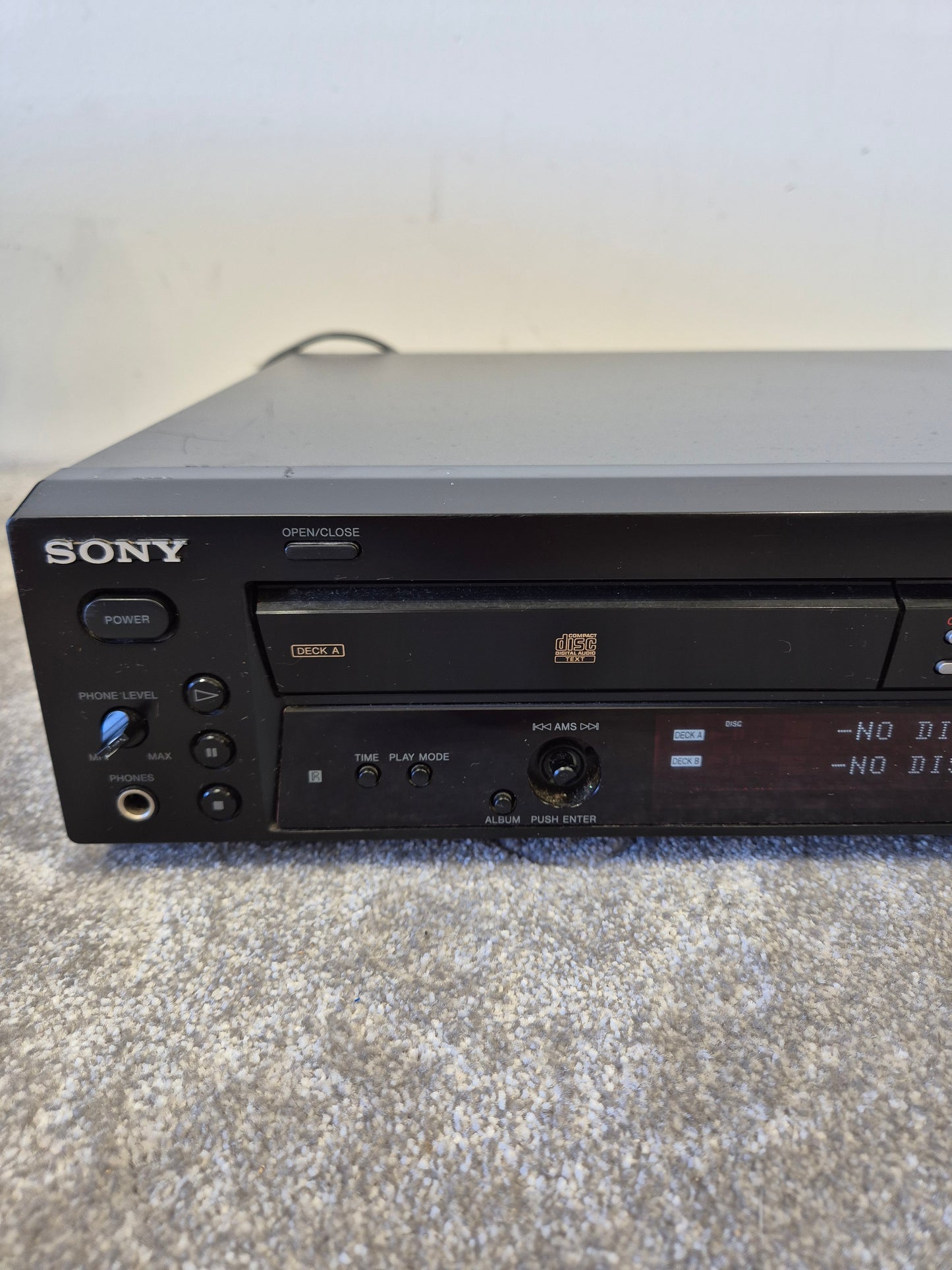 Sony RCD-W100 Dual CD Recorder – Spares or Repairs
