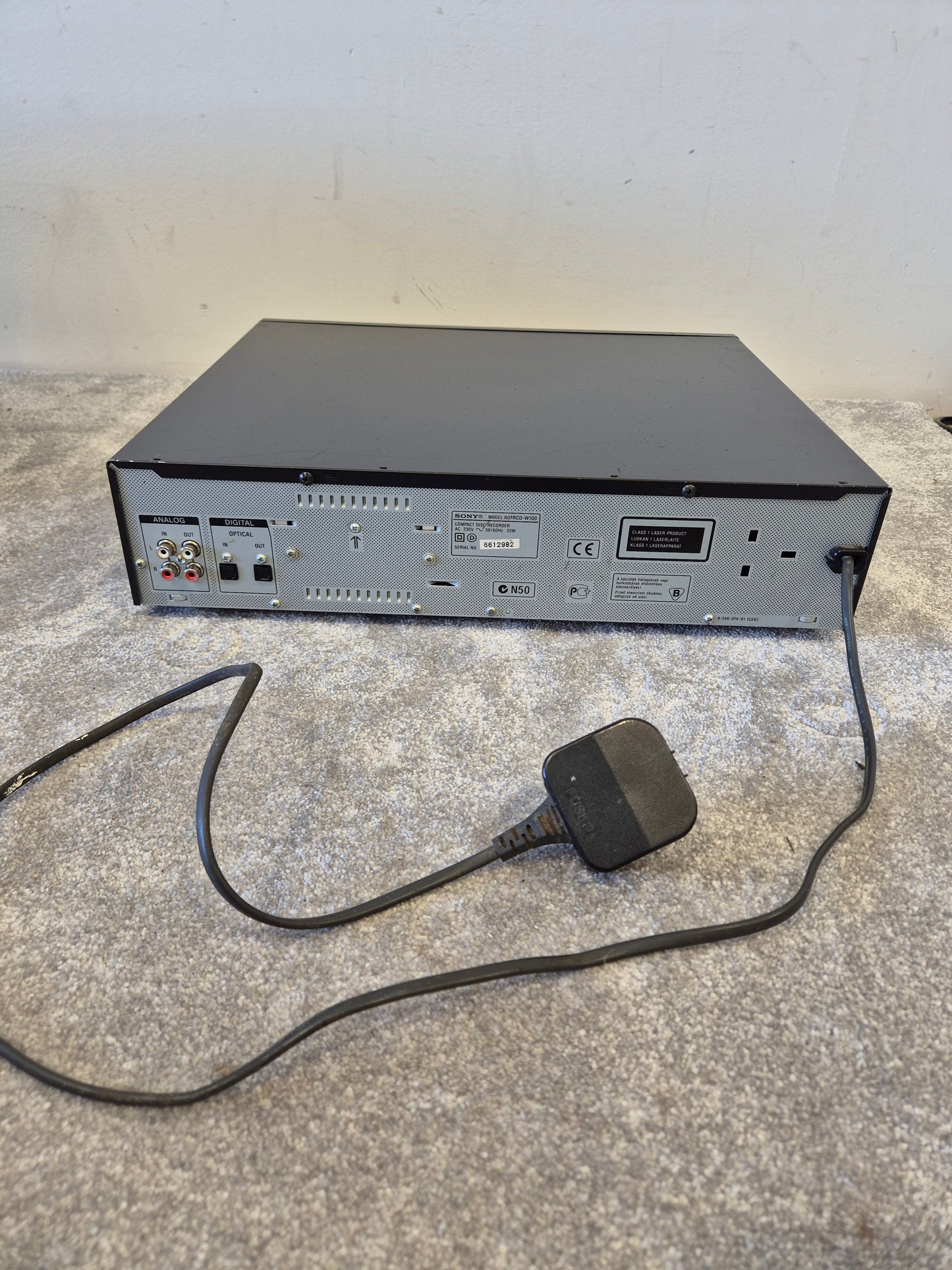 Sony RCD-W100 Dual CD Recorder – Spares or Repairs