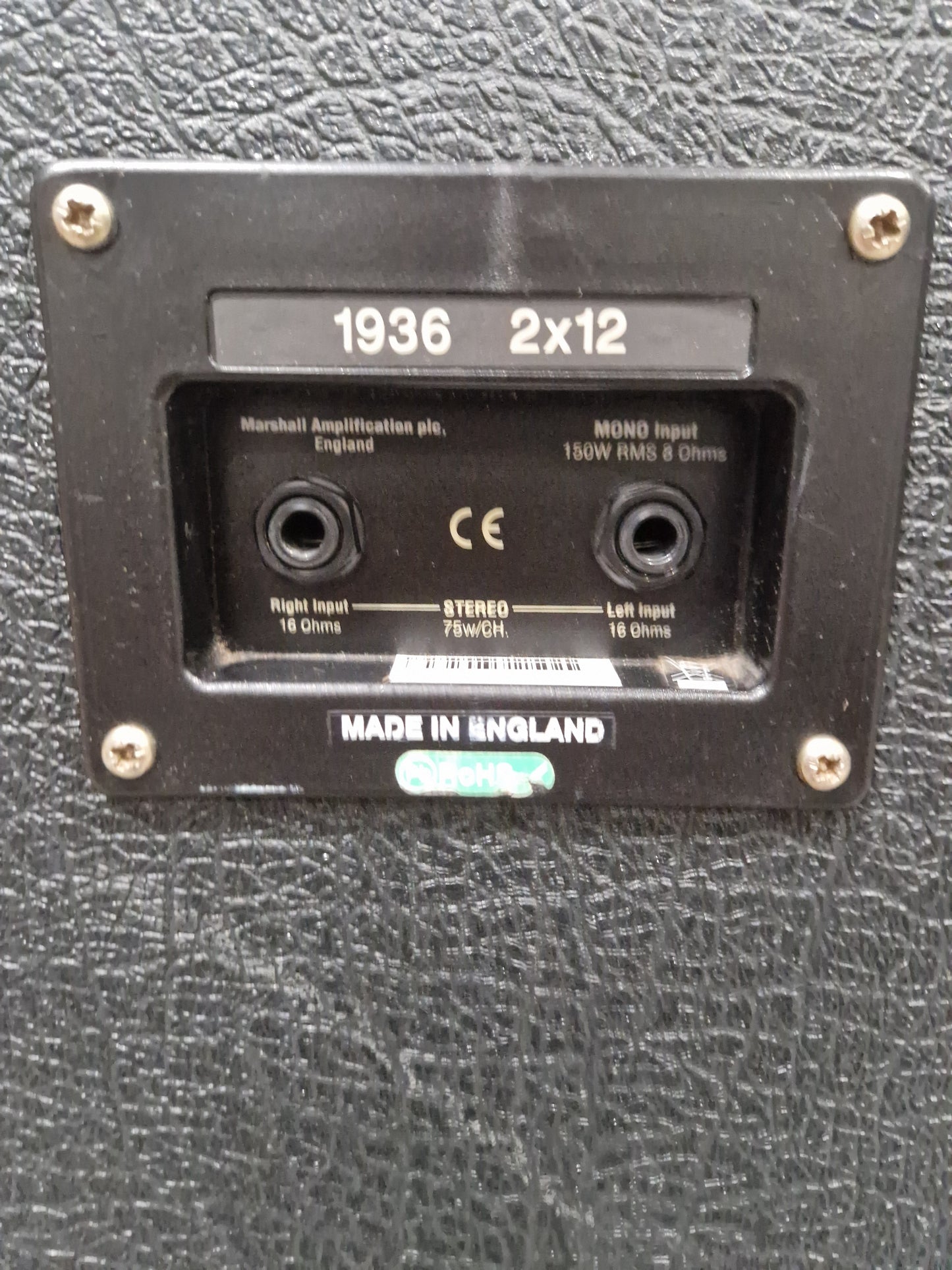 Marshall 1936 Lead 2×12" Electric Guitar Speaker Cabinet 150W – Very Good