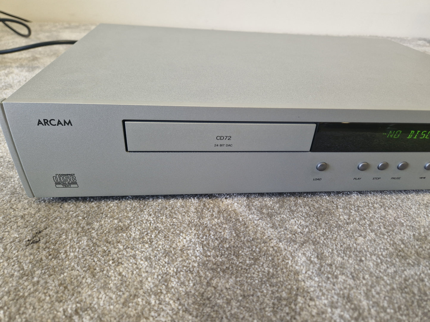 Arcam CD72 CD Player – 24-Bit Burr-Brown DAC, Optical/Coaxial Out – Excellent w/ Original Box