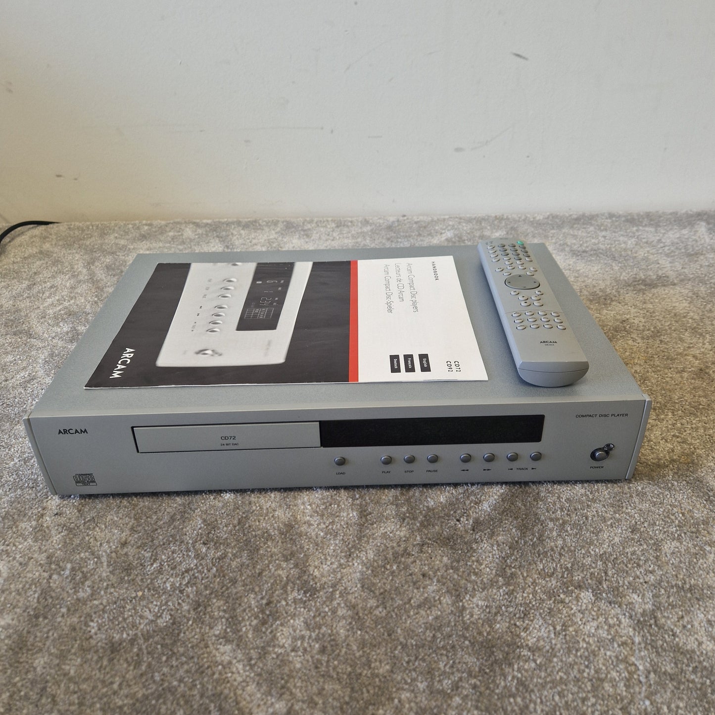 Arcam CD72 CD Player – 24-Bit Burr-Brown DAC, Optical/Coaxial Out – Excellent w/ Original Box