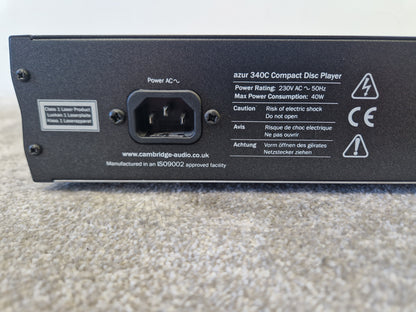 Cambridge Audio Azur 340C CD Player – Crystal DAC, British Hi-Fi Sound - Very Good