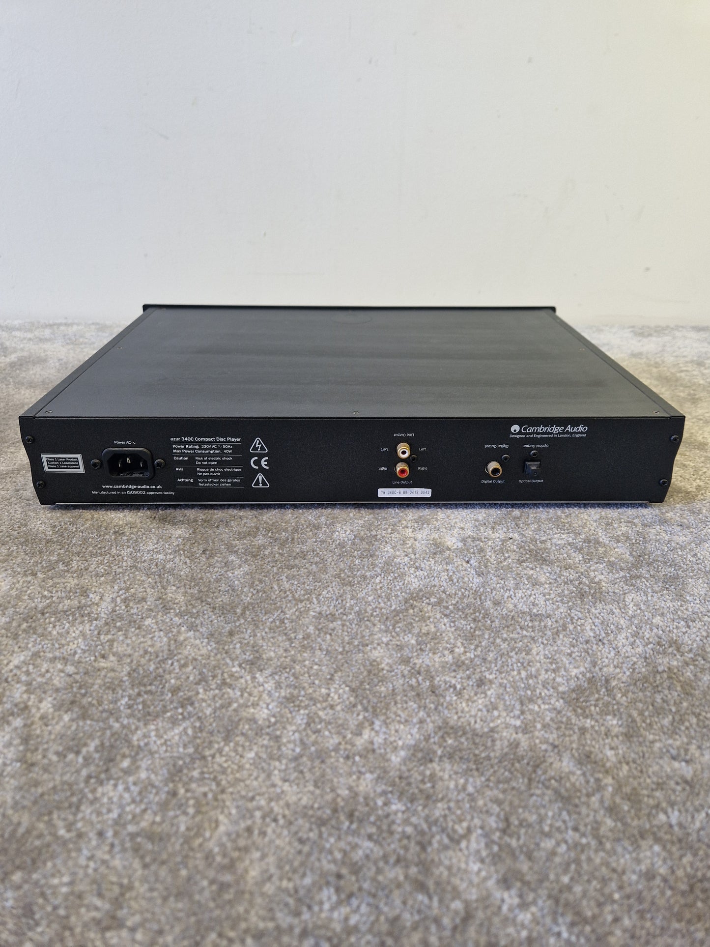 Cambridge Audio Azur 340C CD Player – Crystal DAC, British Hi-Fi Sound - Very Good