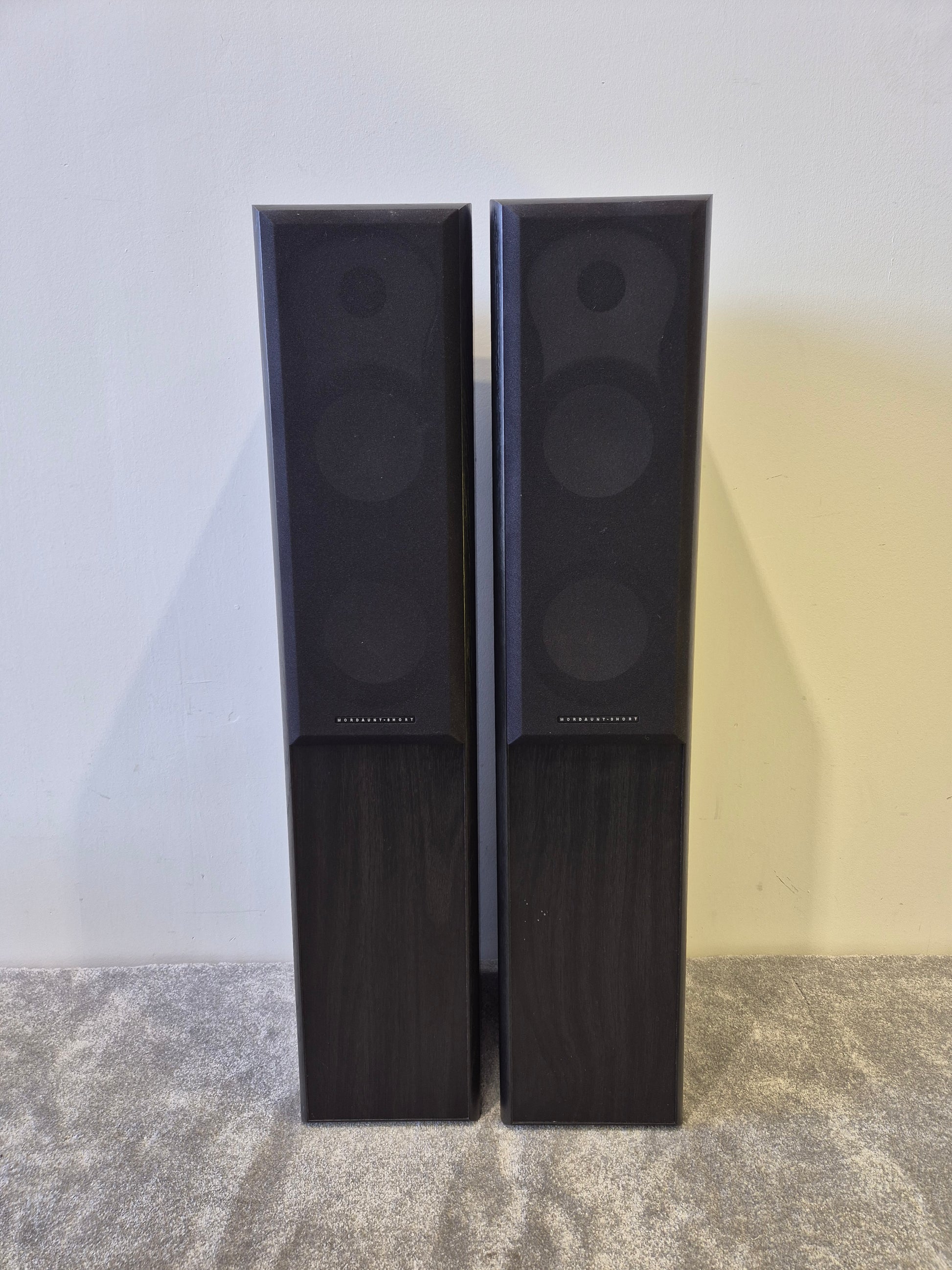 Mordaunt-Short MS 906 Pair of Floorstanding Hi-Fi Speakers 2-Way Tower  Very Good w/ Original Box
