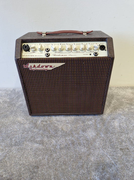Ashdown Woodsman Classic 40W Acoustic Amp – 2-Channel Combo, Reverb, Notch Filter, DI Out – Excellent