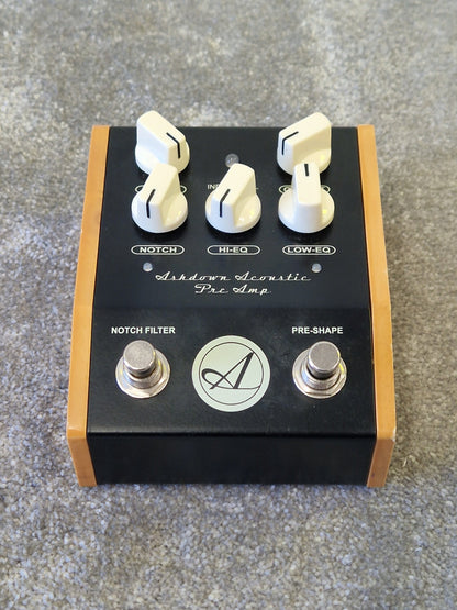 Ashdown Acoustic Preamp Pedal – Notch Filter, Pre-Shape, Balanced DI Out – Very Good w/ Original Box