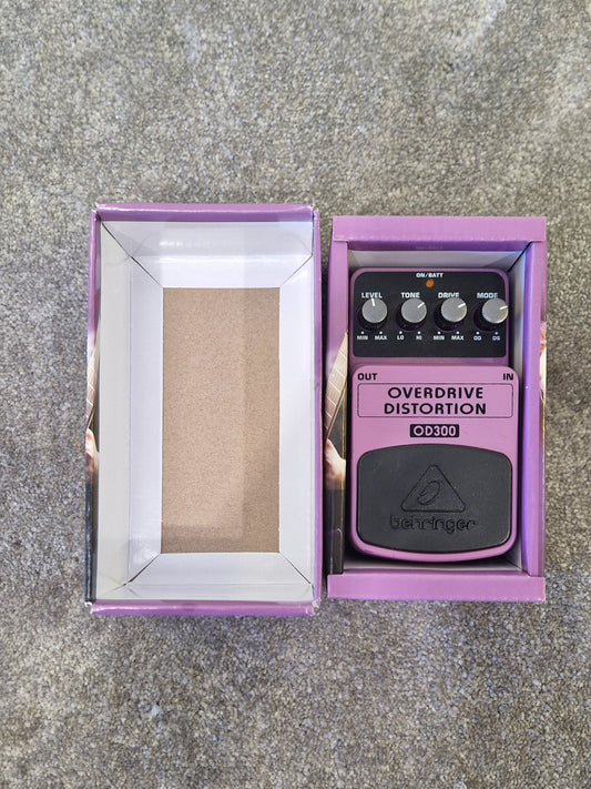 Behringer OD300 - Overdrive/Distortion Pedal - 2-Mode FX with Blend Control - Excellent