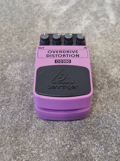 Behringer OD300 - Overdrive/Distortion Pedal - 2-Mode FX with Blend Control - Excellent
