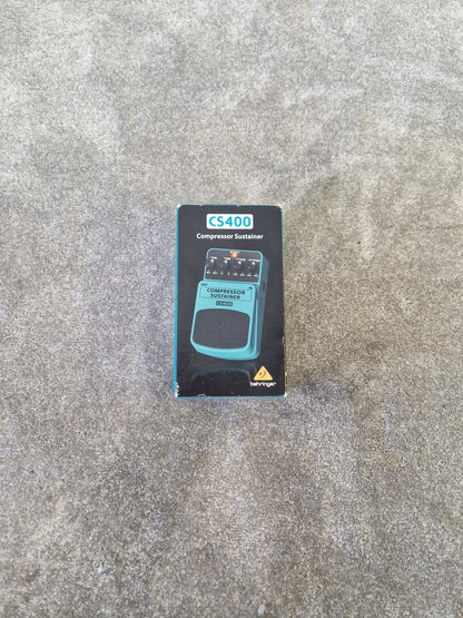 Behringer CS400 Compressor/Sustainer Pedal - Dynamic Control with Tone & Attack - Excellent w/Original Box