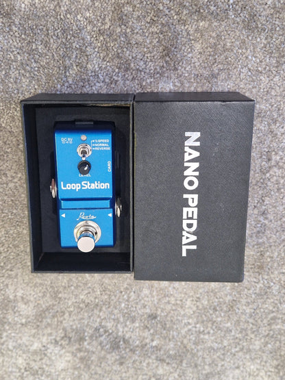 Rowin Nano Loop Station Mini Looper Pedal - 10-Min Recording with USB & Reverse Mode - Mint w/ Original Box
