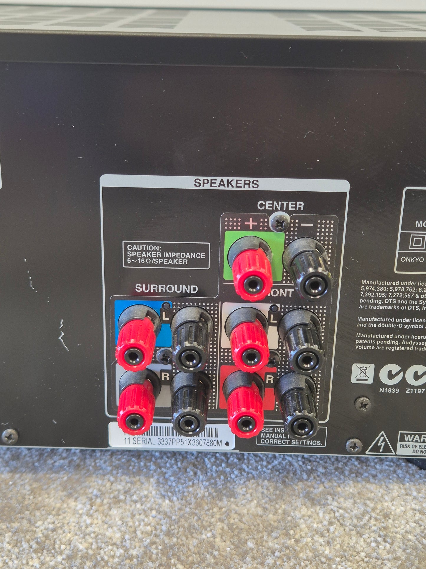 Onkyo TX-NR509 - Home Theater Receiver w/ Original Box