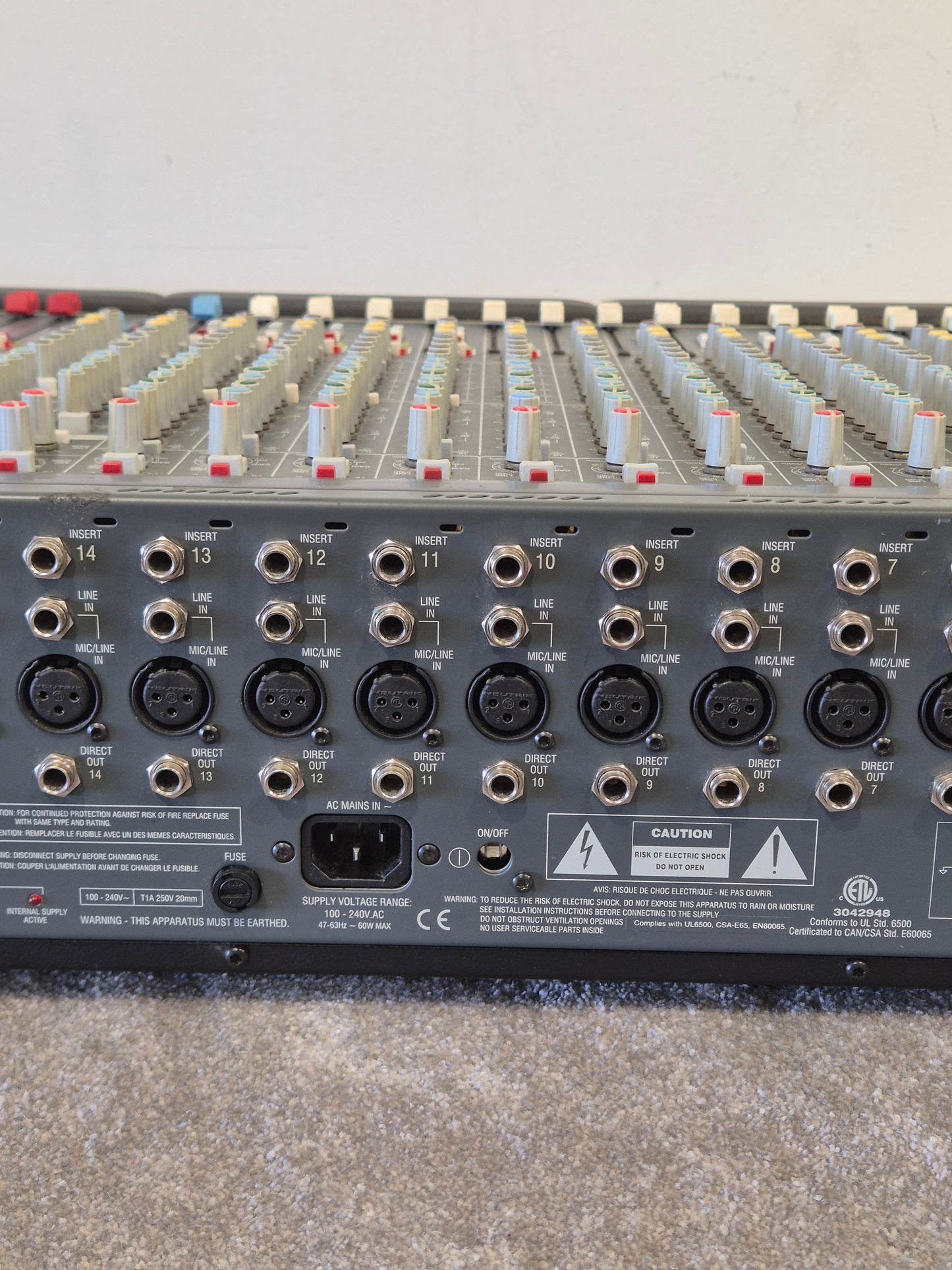 Allen & Heath GL2200 24-channel Mixing Console - 24 Channels, High-Quality Sound - Excellent w/ Lamp