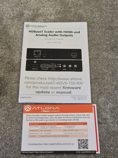 Atlona AT-HDVS-150-RX - Compact Scaler Receiver - Open Box New